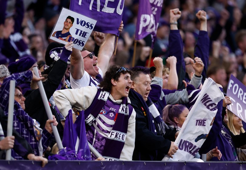 Dockers fans celebrate.
