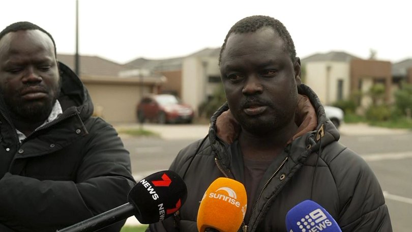 Elbino Akueng wants answers after his 15-year-old son Dau was stabbed to death.