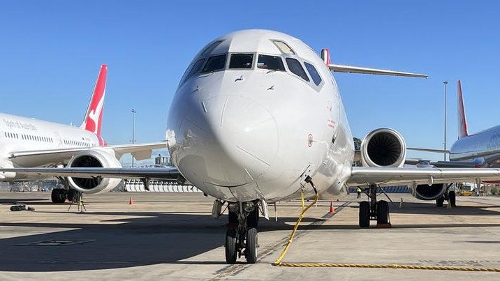 A man in his 40s has died after being crushed by heavy machinery while working at Sydney Airport.
