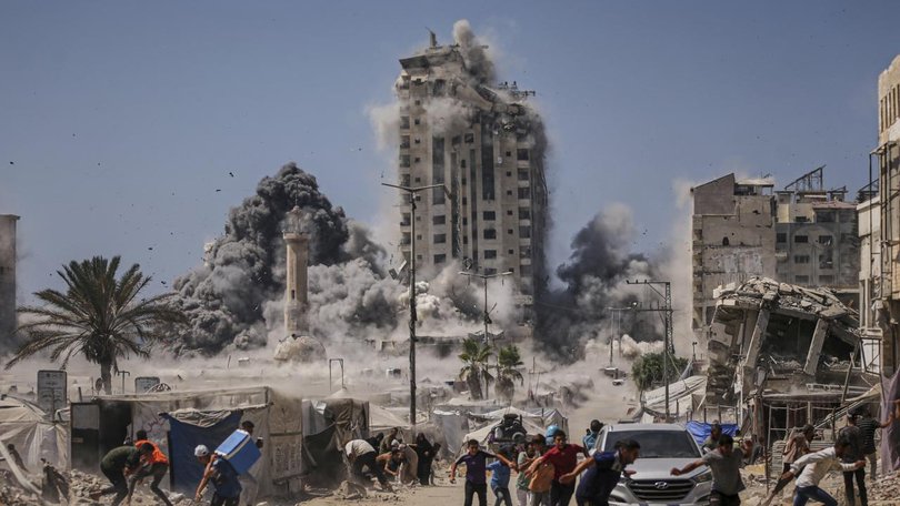 Israeli air strikes continue as President Donald Trump issues a warning to Hamas to accept a deal. (AP PHOTO)