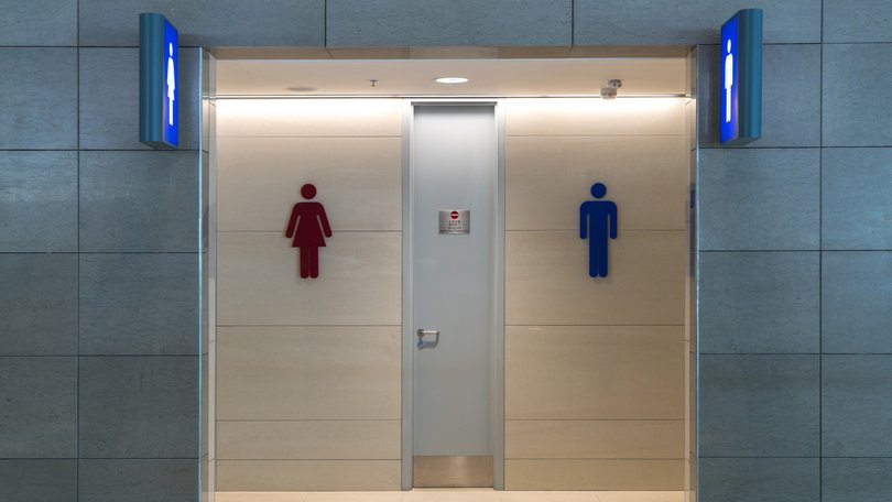 Man charged after allegedly filming inside female restroom.