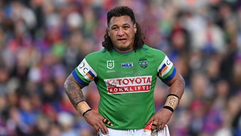 A training injury could rule Josh Papalii out of Canberra's NRL finals opener. (Lukas Coch/AAP PHOTOS)