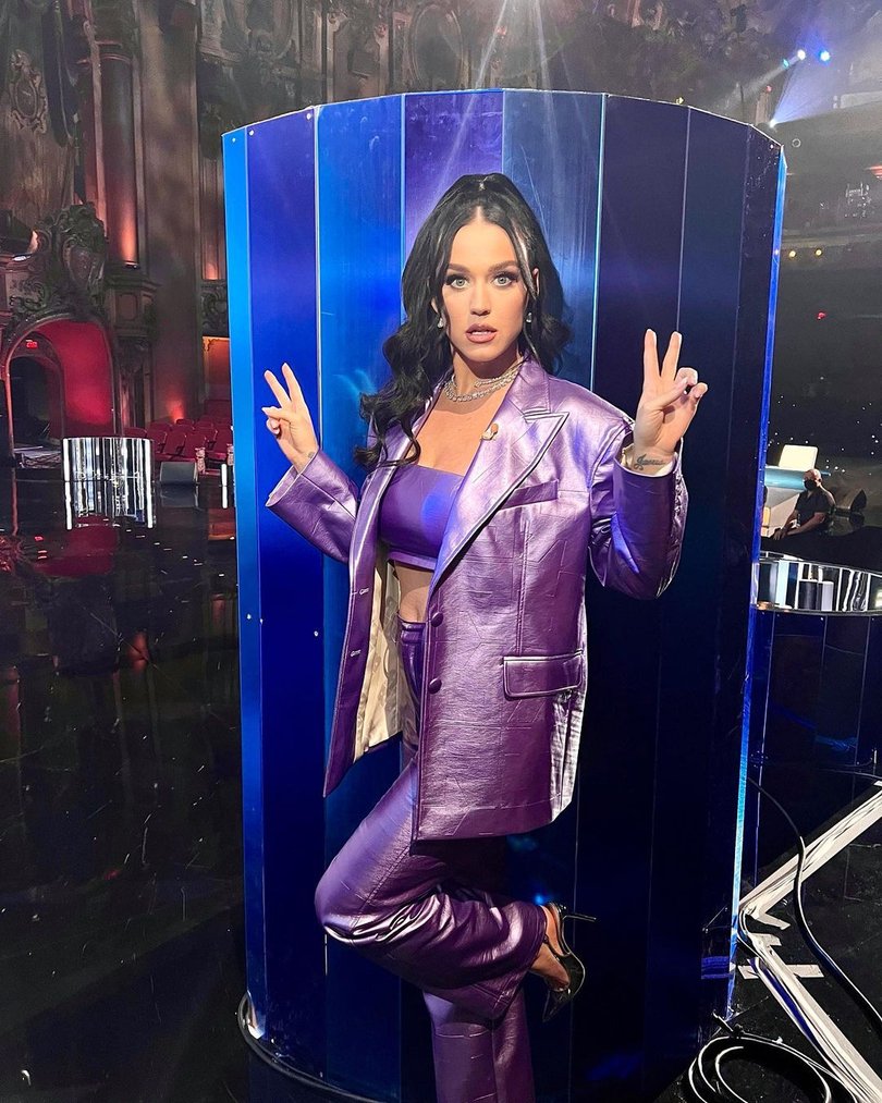 Katy Perry as one of the judges on American Idol.
