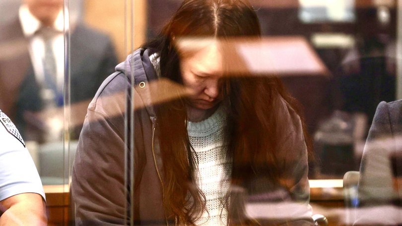 Hakyung Lee stands in the dock at the High Court in Auckland on Monday.