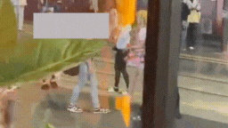 Enana alleged one of the girls tried to slap her.