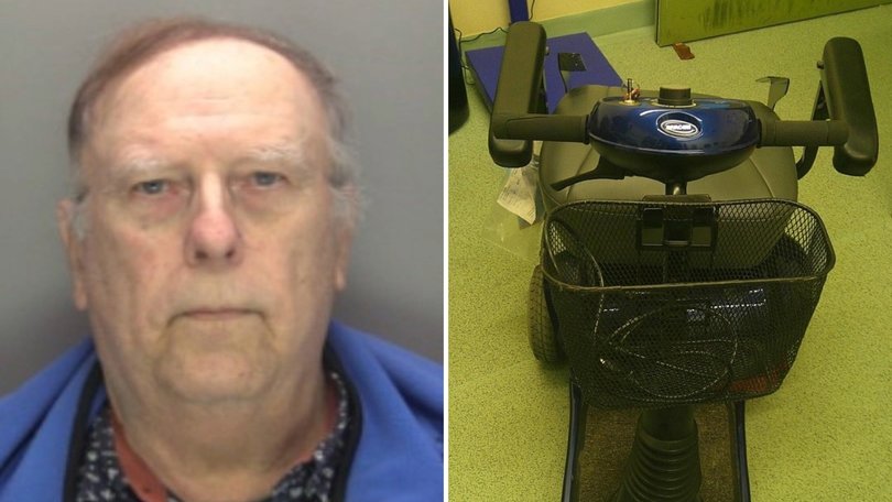 Ronald Lord, 71, has been jailed after he tried to smuggle cocaine into the UK using his mobility scooter to conceal it.