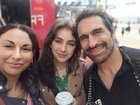 Mercury Psillakis, his wife Maria and daughter Freedom.