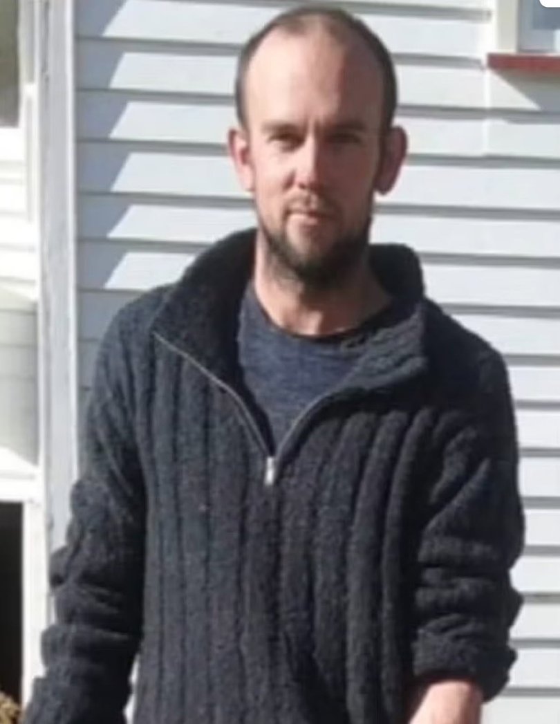 Tom Phillips (pictured) and one of his children were riding a quad bike away from a small business in Piopio, in western Waikato, on the country's North Island, when they were stopped by police road spikes about 2.30am local time.