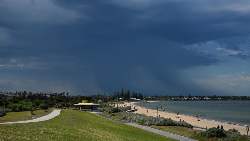 One of three men who raped a woman on Melbourne's Elwood Beach in 1988 has been jailed. 