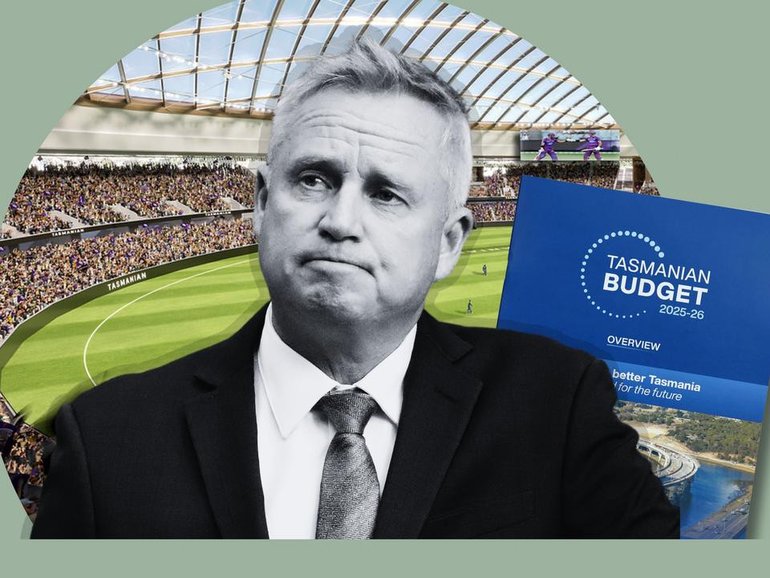 Tasmanian Premier Jeremy Rockliff is under pressure over the Macquarie Point stadium's costs.
