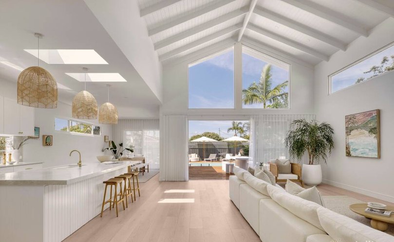 The couple's renovated family home in Palm Beach.
