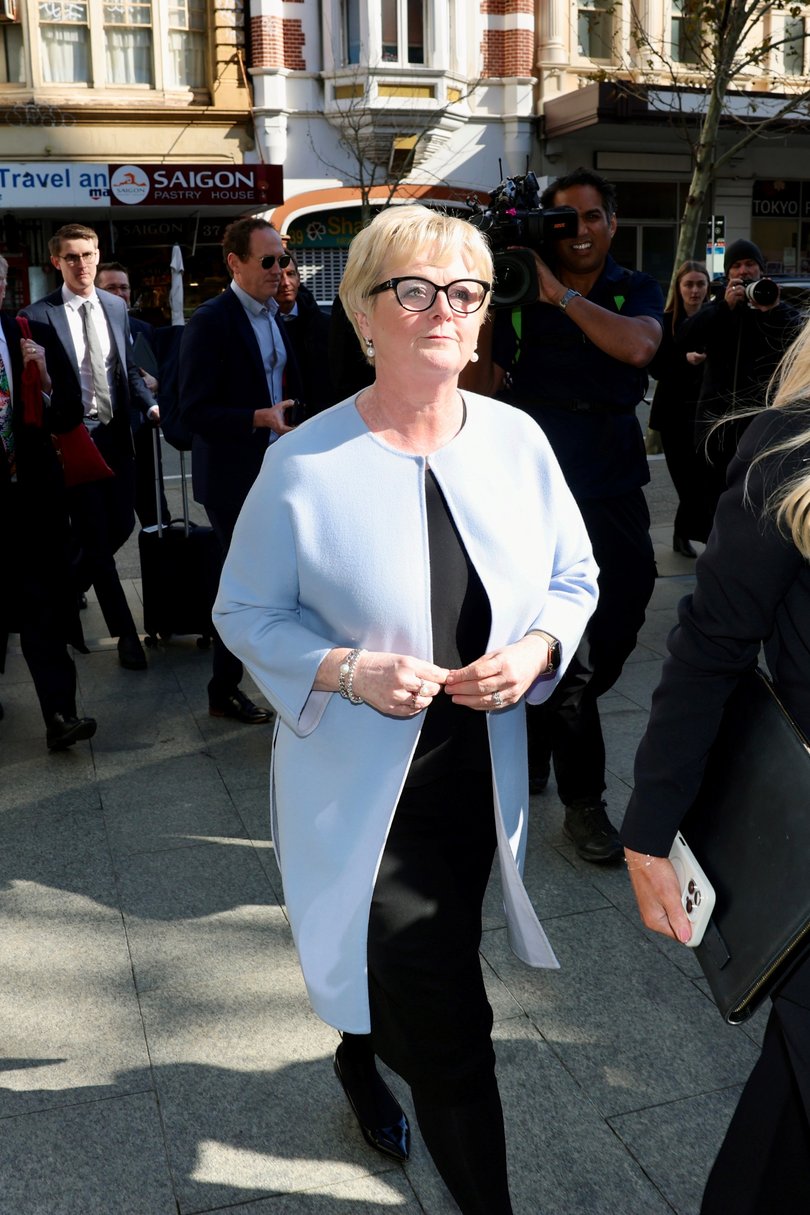 Ms Reynolds arrives at court last month.