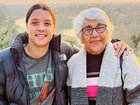  Sam Kerr with her grandmother Coral.