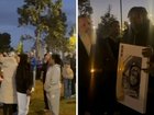 A vigil was held on Tuesday night in Cobblebank for the two children allegedly murdered by a gang on their way home from basketball. 