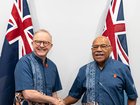 Australian Prime Minister Anthony Albanese and Fiji Prime Minister Sitiveni Rabuka 