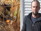 Police have released fresh photos of a site where fugitive father Tom Phillips was living with his children.