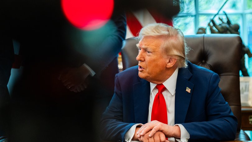 President Donald Trump has denied drawing any picture in a book made for Jeffrey Epstein for his 50th birthday.