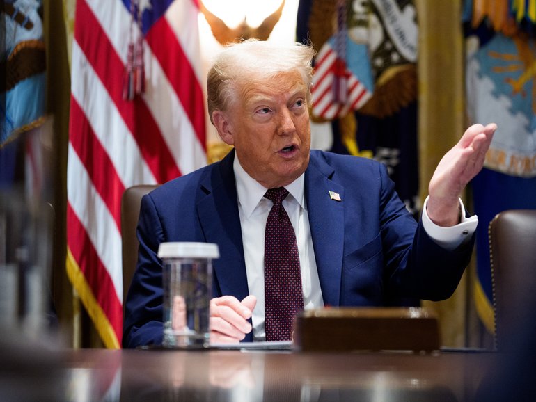 US President Donald Trump has asked the European Union to hit China and India with huge tariffs.