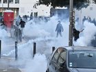 French police fired tear at protesters during Block Everything protesters in Marseille, France. (AP PHOTO)