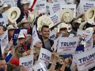 Charlie Kirk stands among attendees during Day 3 of the Republican National Convention in 2024 in Milwaukee. 