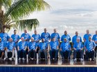 Pacific Island leaders including Australias Prime Minister Anthony Albanese (front row, 2nd from right) pose for the family photo in Honiara, Solomon Islands.