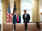 Donald Trump and Charlie Kirk.