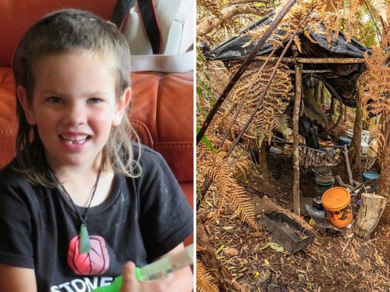 One of Tom Phillips’ children was reportedly armed when police negotiators approached their makeshift bush campsite on Monday.