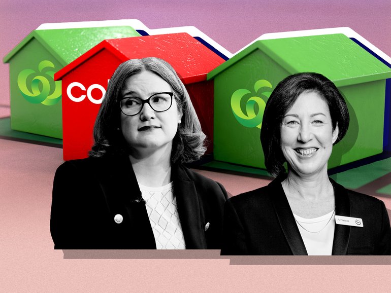 Coles has maintained superior sales momentum over its bigger rival Woolworths.