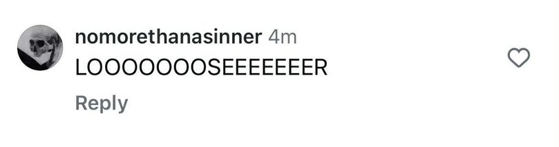 Comments left on Erica Kirk’s Instagram