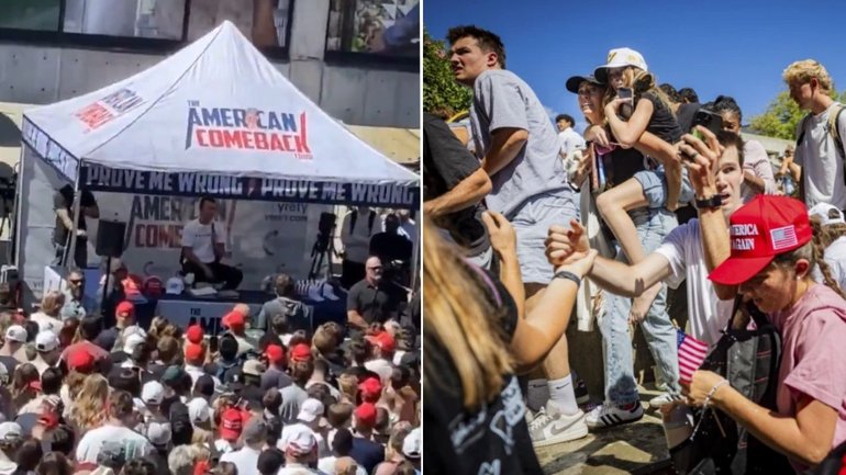 Conservative youth foundation CEO Charlie Kirk was shot dead on the Utah campus.