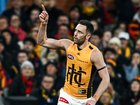 Jack Gunston kicked five goals.