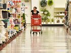 A woman shops at a supermarket on April 30, 2025 in Arlington, Virginia.