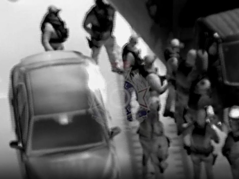 The man was eventually arrested after the 230km chase. Picture: Queensland Police.