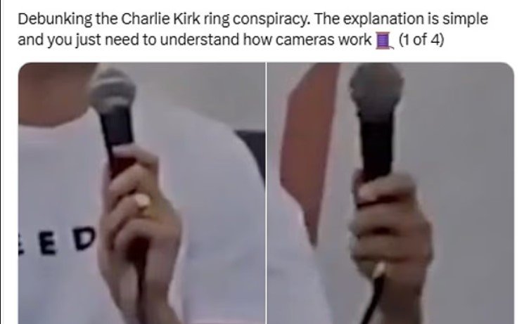 Video technicalities and jewellery design have been blamed for an apparent ring switch, seen in one of the videos. 