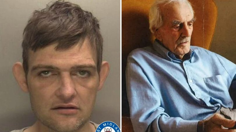 Paul Topham (left) bashed Harold Monk to death in his home.