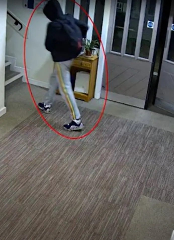 The moment Paul Topham enters the building.