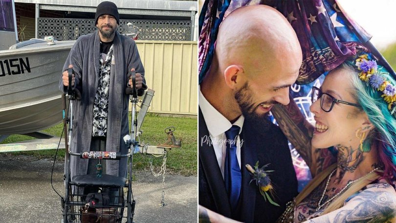 Chris is now dangerously underweight from the poisoning, with symptoms beginning just after he and wife Nikki were married in 2019.