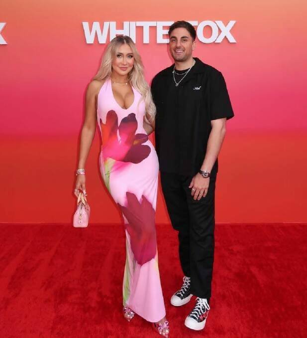 White Fox Boutique founders Georgia and Daniel Contos. Pic via Instagram