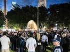 A large crowd turned out to honour the assassinated US conservative commentator in Sydney.