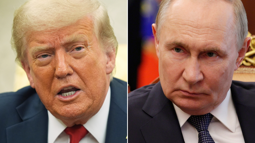 US President Donald Trump has flagged heavy sanctions against Russia.