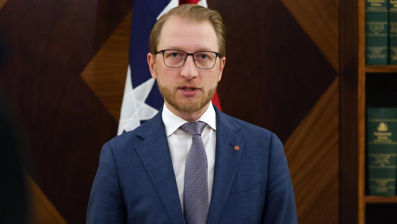 Finance spokesman James Paterson has been promoted to the Coalition’s formal leadership group. Picture: NewsWire/ David Crosling