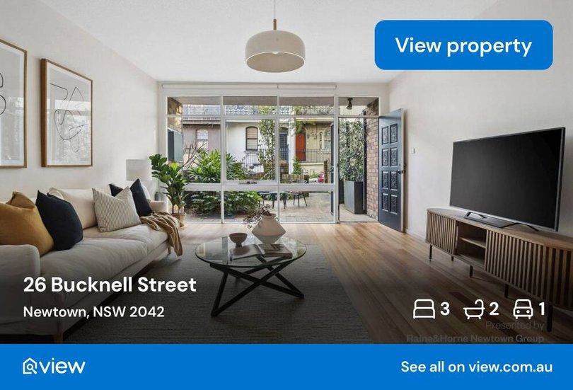 SOLD: 26 Bucknell Street, Newtown, NSW 2042.