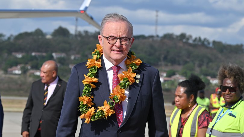 Australia’s Prime Minister Anthony Albanese arrives in Port Moresby, Papua New Guinea. 