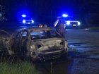 A luxury car was torched in Sydney’s Southwest with a second blaze occurring overnight.