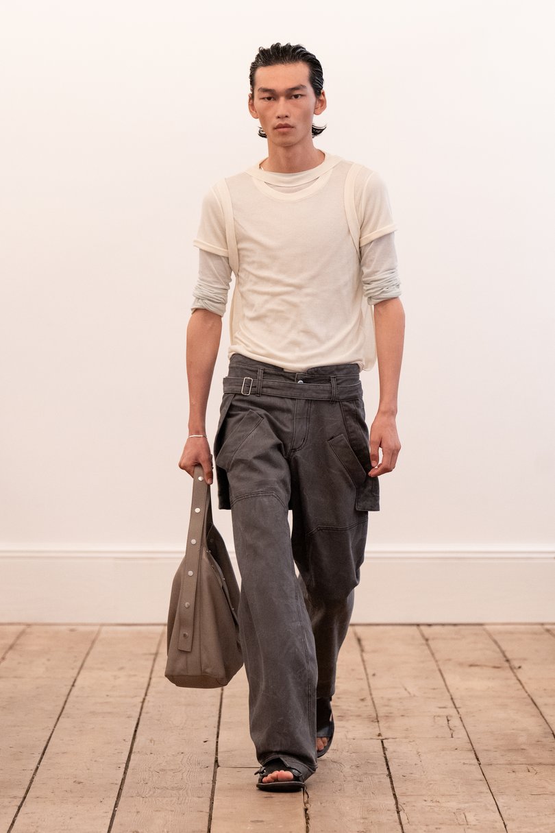Simple but unboring clothes at Eckhaus Latta. 