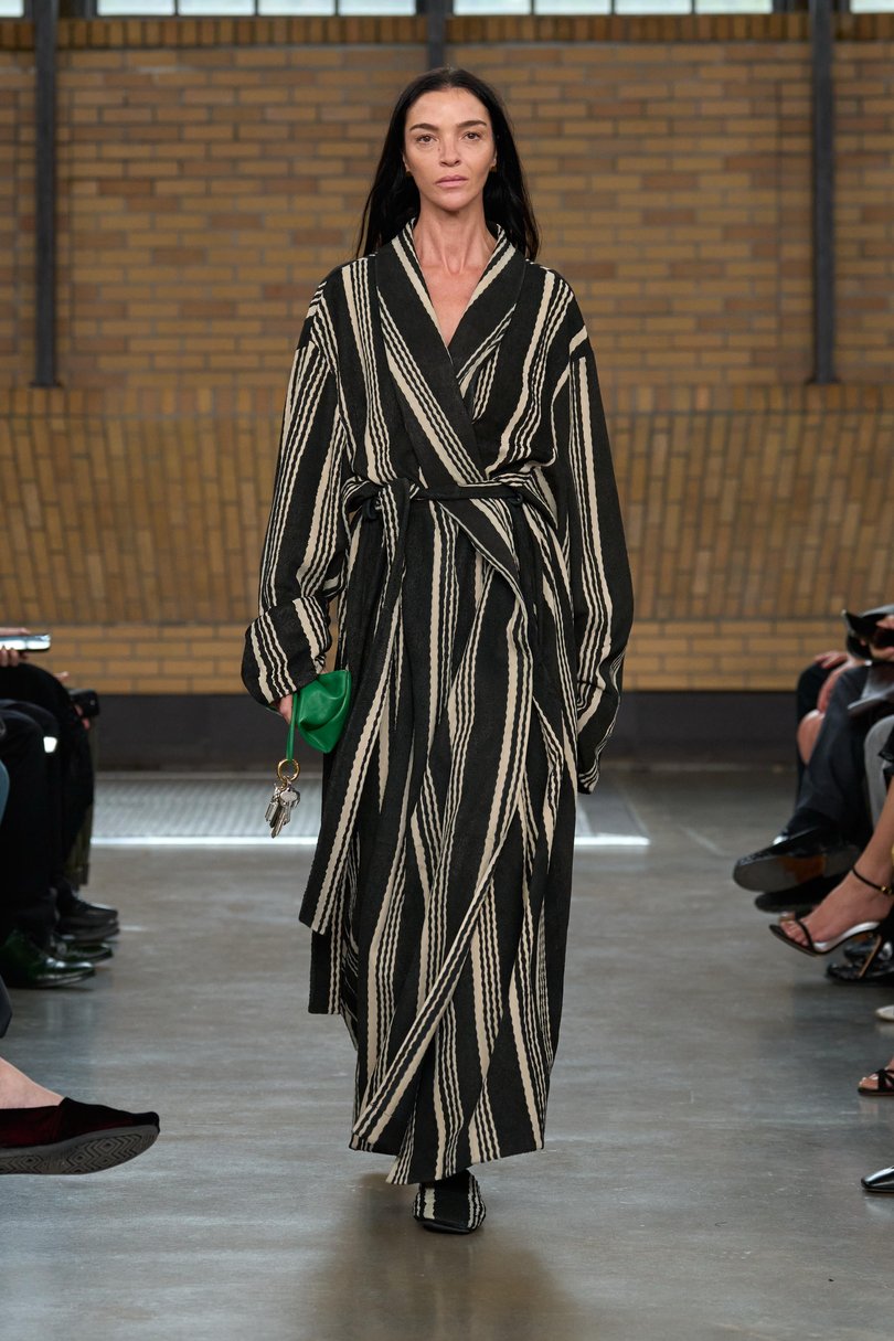 An exacting bathrobe at Calvin Klein. 