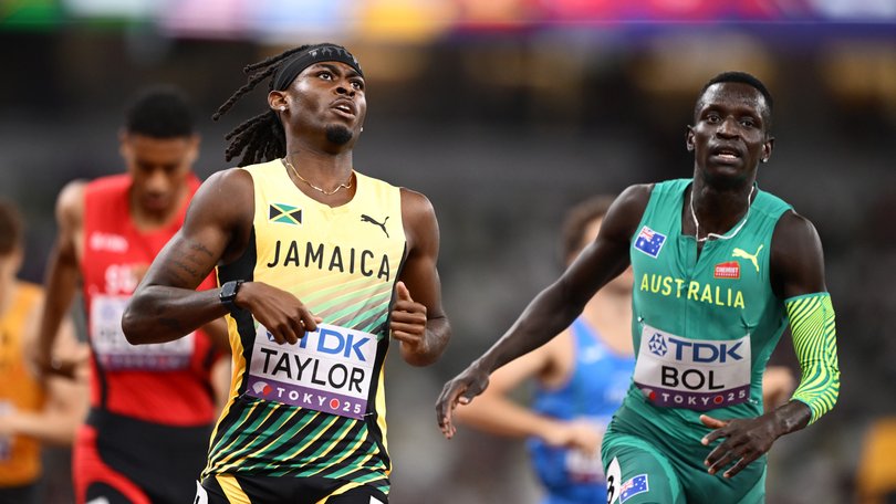 Peter Bol has crashed out in the Tokyo heats. 
