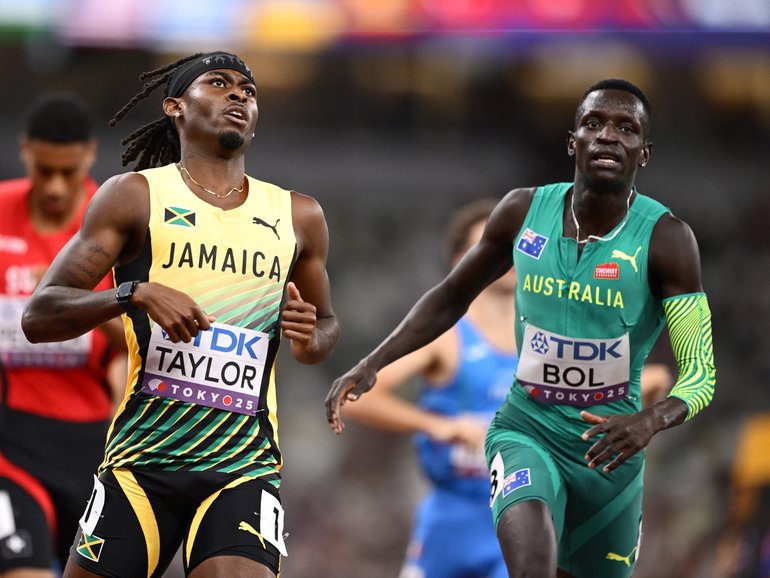 Peter Bol has crashed out in the Tokyo heats. 