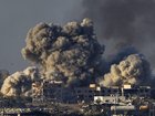 Israel heavily bombed Gaza City following confirmation the military has begun its ground offensive. (AP PHOTO)
