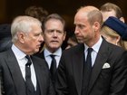 Prince Andrew, Duke of York and Prince William, Prince of Wales attend the funeral of The Duchess of Kent. 